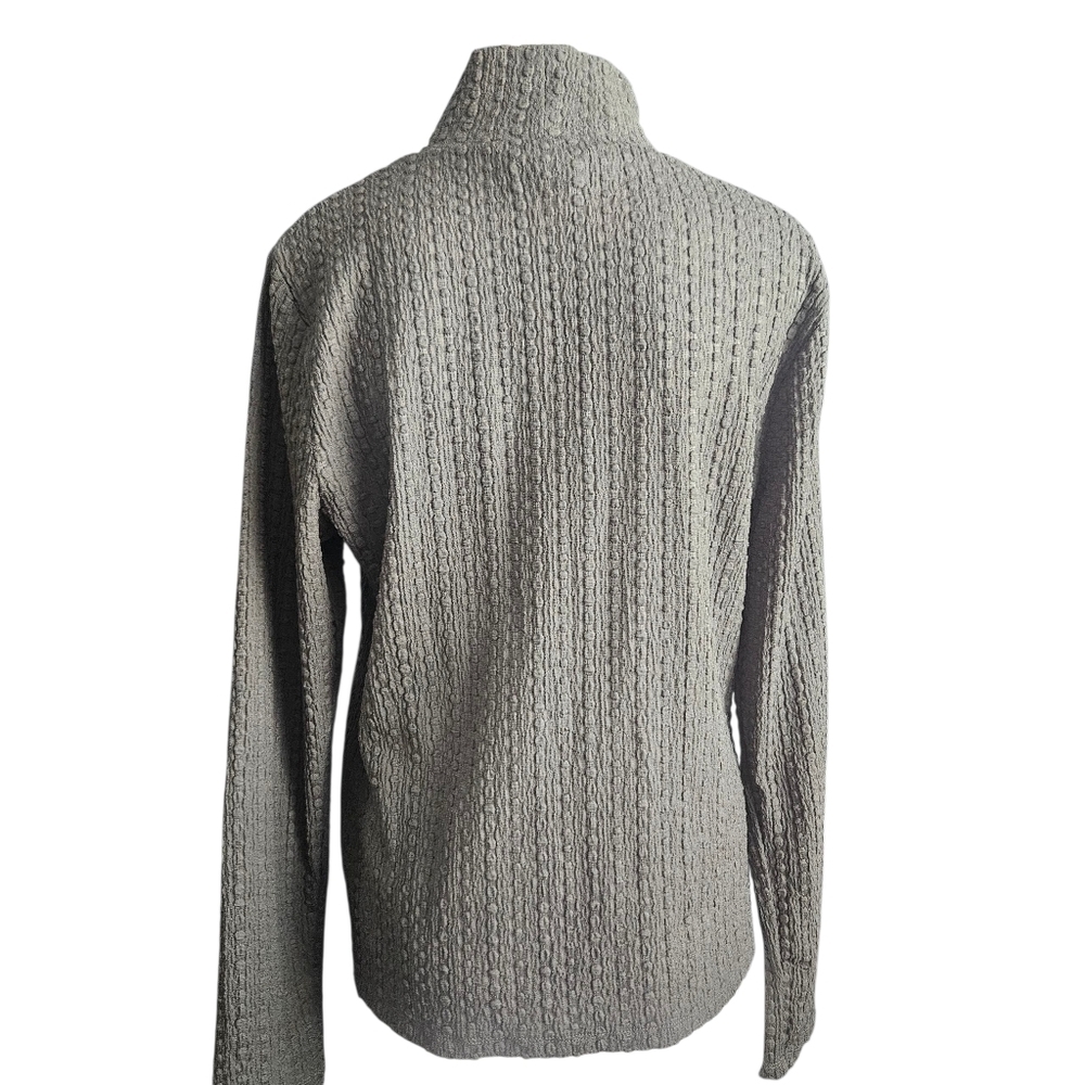 Anthropologie Maeve Women's Green Ribbed Knit Sleeve‎ Mock Neck Top Size XL NWT - Picture 3 of 9